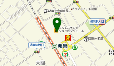 ハニーズ鴻巣駅前店の地図画像