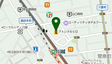 ジーユーアトレマルヒロ川越店の地図画像