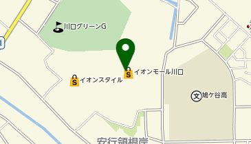 ハニーズイオンモール川口店の地図画像