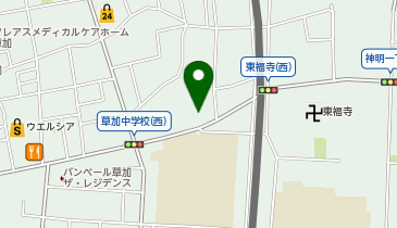 ワークマンプロ草加一丁目店の地図画像