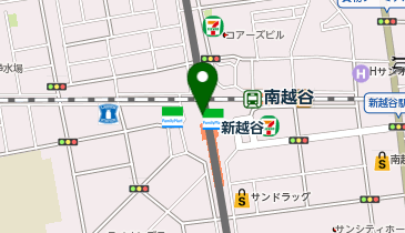 靴下屋新越谷ヴァリエの地図画像