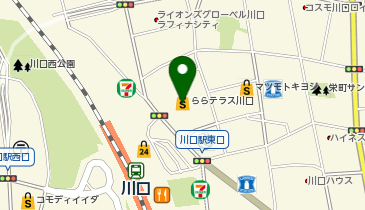 ジーユーららテラス川口店の地図画像
