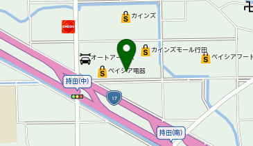 ワークマンカラーズカインズモール行田店の地図画像