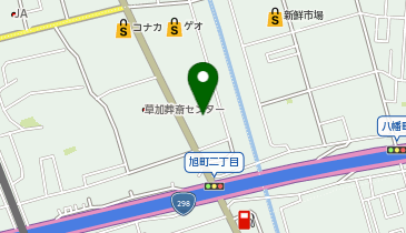 上州屋草加店の地図画像