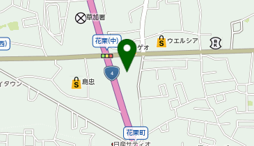 二木ゴルフ草加店の地図画像