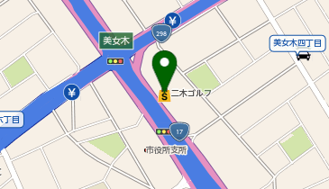 二木ゴルフ中古センター美女木店の地図画像