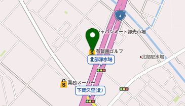 有賀園ゴルフ越谷店の地図画像