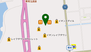 メガスポーツ越谷レイクタウン店の地図画像