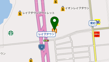 OUTSIDE THE BOX越谷レイクタウン店の地図画像