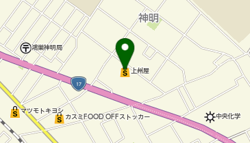 上州屋鴻巣店の地図画像