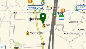 ビックカメラ所沢駅店の地図画像