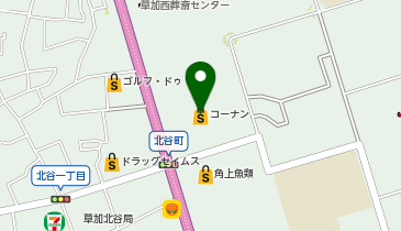 ジョーシン草加松原店の地図画像