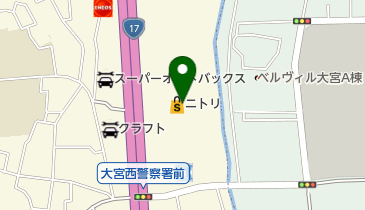 ニトリ大宮バイパス店の地図画像
