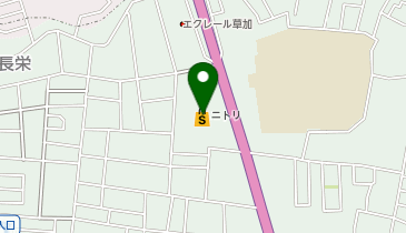 ニトリ草加店の地図画像