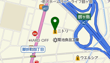 ニトリ鶴ヶ島店の地図画像