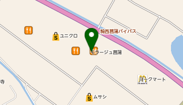 ニトリモラージュ菖蒲店の地図画像
