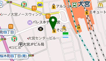 (株)三省堂書店大宮店の地図画像