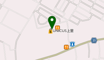 くまざわ書店上里店の地図画像