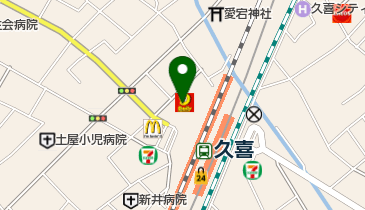 くまざわ書店久喜店の地図画像