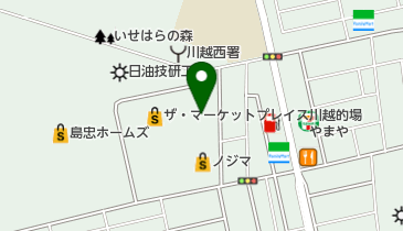 くまざわ書店的場店の地図画像