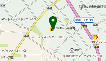 くまざわ書店ビバモール蕨錦町店の地図画像