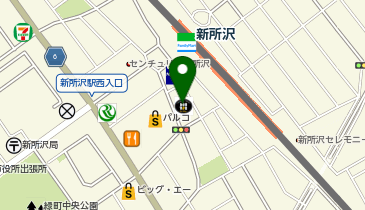 ブックファースト新所沢店の地図画像