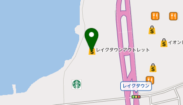 ヴィレッジヴァンガードZイオンレイクタウンアウトレットの地図画像