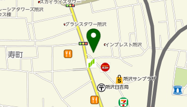 ブックオフPLUS所沢プロペ通り店の地図画像
