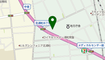 ブックオフPLUS17号北浦和店の地図画像