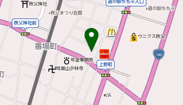 ブックオフ秩父上野町店の地図画像