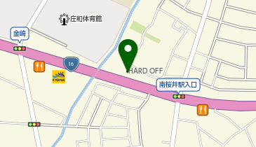 ブックオフ16号春日部庄和店の地図画像