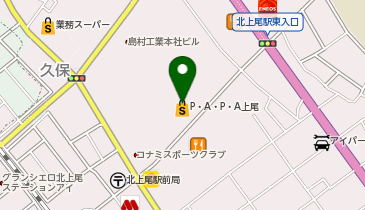 ブックオフSUPER BAZAAR PAPA上尾店の地図画像