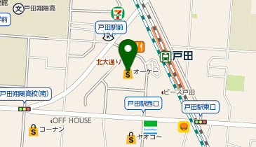 Luck Rack戸田T-FRONTE店の地図画像