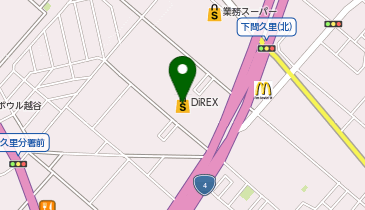 DiREX下間久里店の地図画像