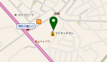 ダイソーヤオコー嵐山バイパス店の地図画像