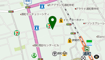 ダイソー浦和店の地図画像