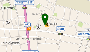 ダイソースーパーベルクス戸田店の地図画像