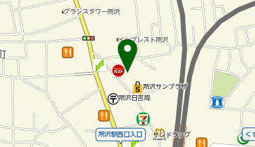 ダイソー所沢プロペ通店の地図画像