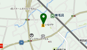 ダイソーいなげや毛呂店の地図画像
