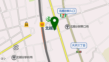 ダイソーパルテきたこし店の地図画像