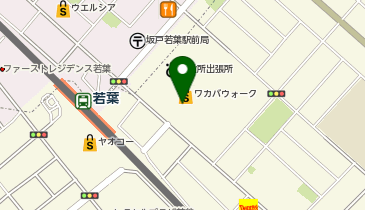 ダイソーワカバウォーク店の地図画像