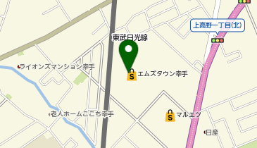 ダイソーエムズタウン幸手店の地図画像