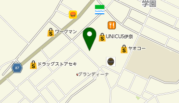 ダイソーウニクス伊奈店の地図画像
