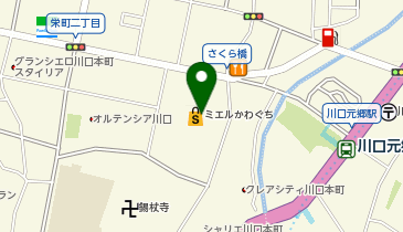 ダイソーミエルかわぐち店の地図画像