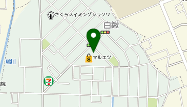 ダイソーマルエツ白鍬店の地図画像