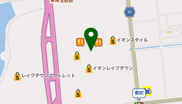 ダイソーイオンレイクタウン店の地図画像