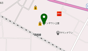 ダイソーイオンタウン上里店の地図画像