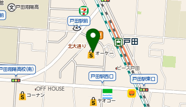 ダイソーティーフロンテ戸田店の地図画像