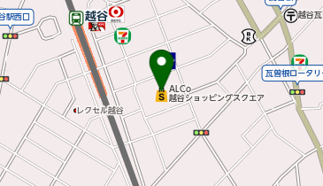 ダイソーアルコ越谷ショッピングスクエア店の地図画像