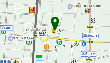 Seria草加マルイ店の地図画像